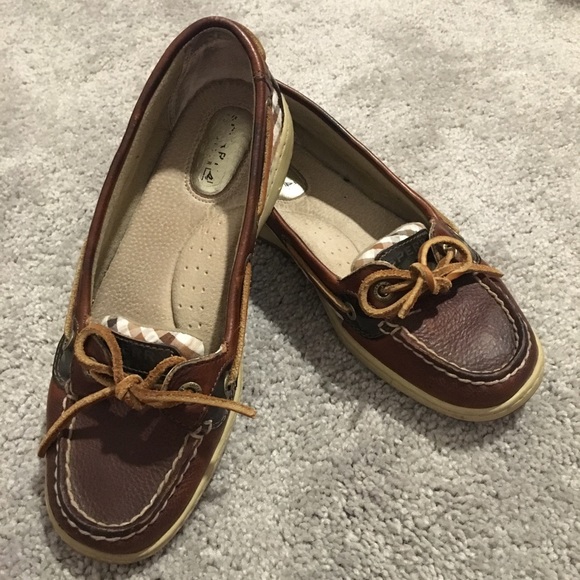 Sperry top sider women 6.5 m leather/fabric upper - Picture 1 of 8